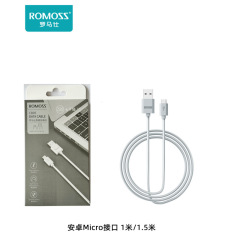 箱入りromossローマ仕データ線急速充電cb05延長1メートルマイクロアンドロイド携帯電話汎用充電ケーブル