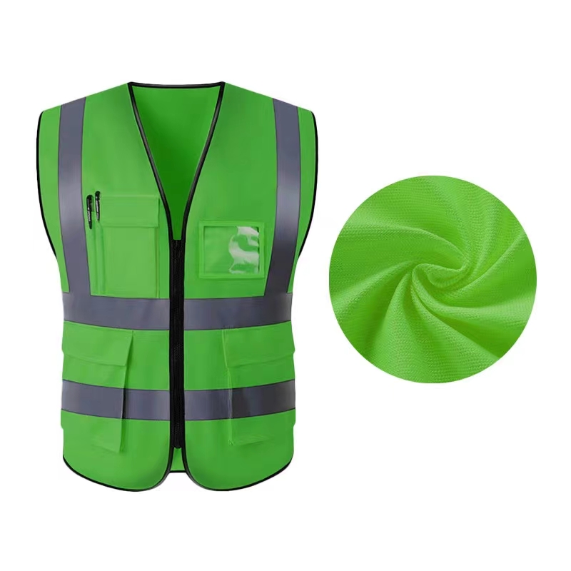 Trajes reflectantes chaleco de seguridad de construcción chaleco de transporte vial saneamiento fluorescente transpiración nocturna impresión personalizada
