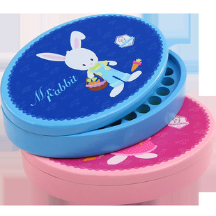Creative Gift Kidsren's Birthday Cartoon Character Animal Oval Home Room Tooth Storage Decoration Deciduous Tooth Box