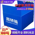 江苏12mm蓝色中空板塑料箱加工定制电商塑料框货源空心塑胶瓦楞pp