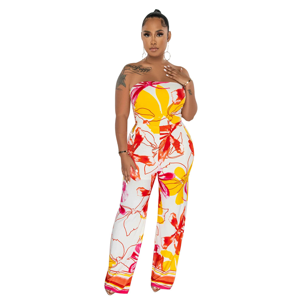 High Elasticity Elasticity Daily Occasion Comfort Function Regular Fit Fit Type Flower Pattern Women'S Daily Streetwear Flower Full Length Printing Pocket