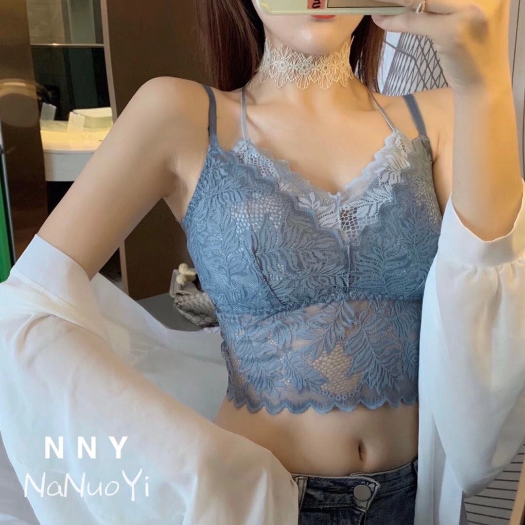 Summer lace latex top with cups