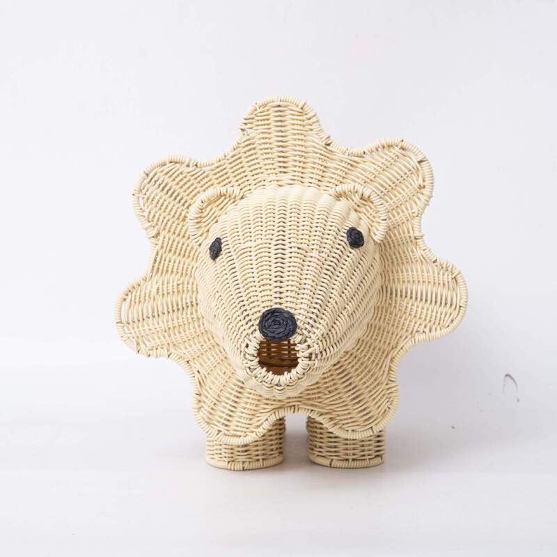 Cross-Border Custom Hand-Woven Storage Basket Large-Capacity Storage Basket Living Room Entrance Finishing Household Storage Basket
