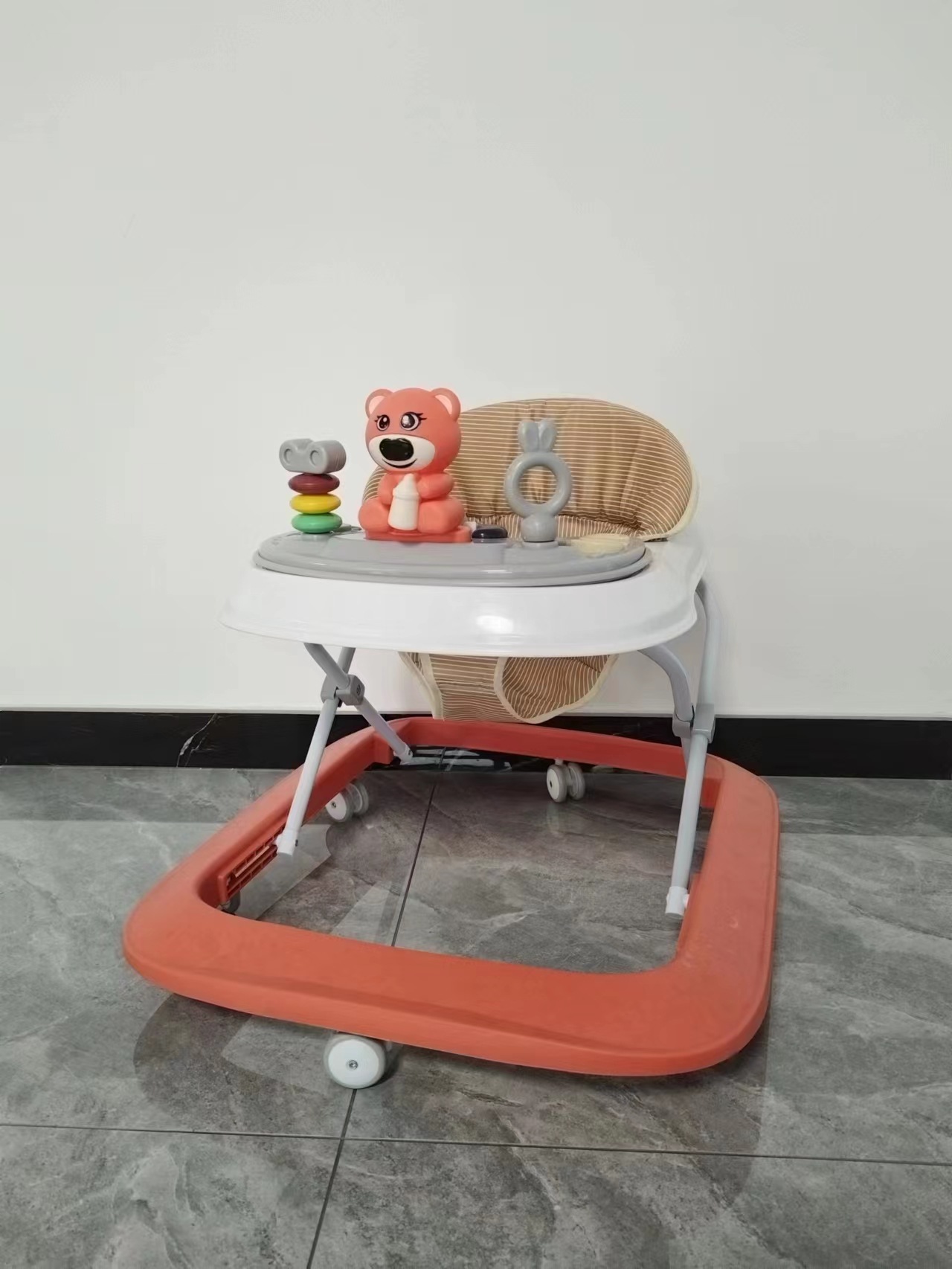 Caminata anti-O pierna bebé cochecito multifuncional anti-vuelco, el bebé puede sentarse y empujar para aprender a conducir