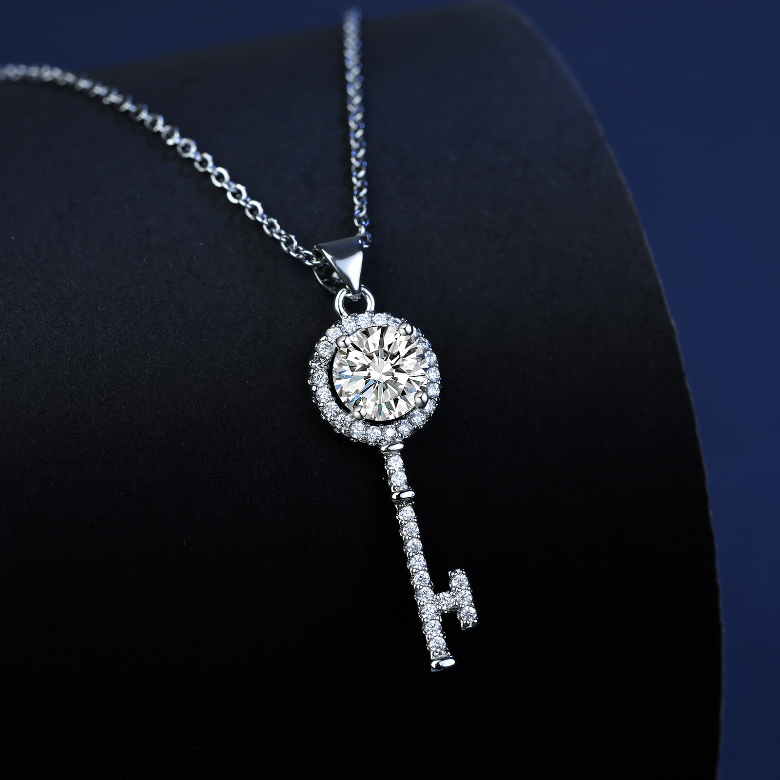 Mosang Light Luxury Temperament Splendido set di collana di diamanti di alta qualità con pietra di zircone alla moda_voghion.com