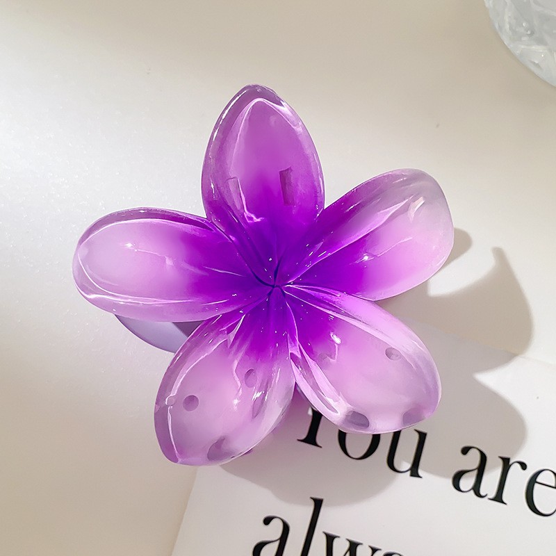 Simple flor grande clip de pelo femenino verano temperamento espalda Cabeza pelo agarre elegante updo pelo clip tocado horquilla accesorios para el cabello image 15