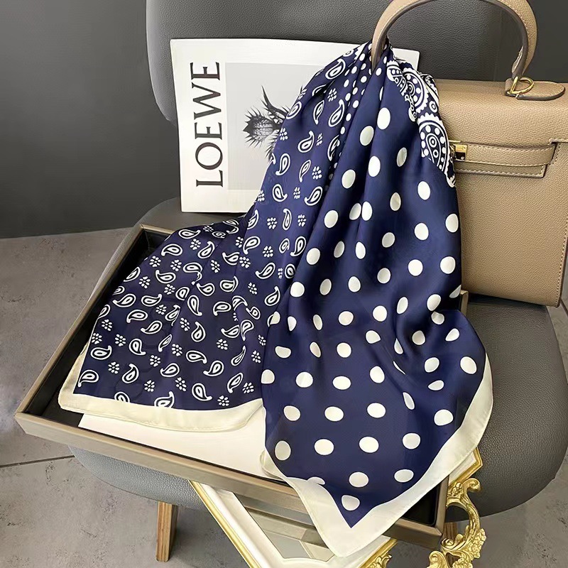 Bufandas de seda de primavera, otoño y verano combinadas con camisas de protección de cuello, bufandas de seda profesionales, bufandas delgadas 70x70