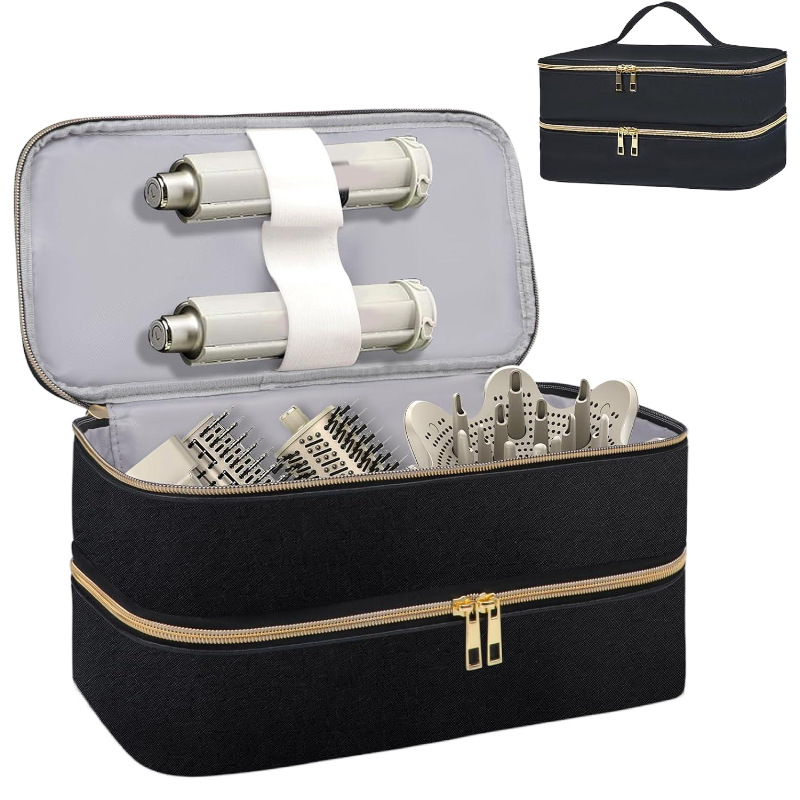 블랙 크로스 패턴 + 골드 지퍼