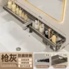 70CM raised guardrail faucet storage rack + storage cylinder *2-U-shaped design [rust bag replacement, hollow drain]