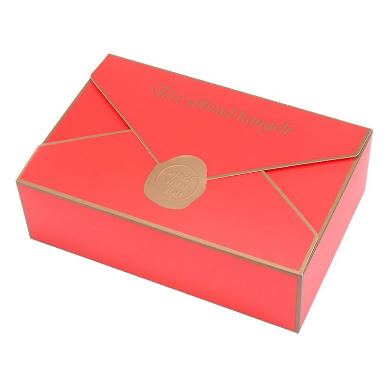 Estilo europeo simple sobre creativo portátil pastel de Luna caja de embalaje 6 tabletas 80g yema de huevo caja crujiente caja de pastelería para hornear