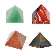 源厂金字塔玛瑙水晶宝石切割抛光工艺品能量石装饰摆件镇纸石