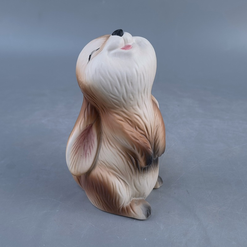 Lindos ins Pascua Cerámica Conejito Decoración de jardín Decoración de jardín Dibujos animados lindo conejito pequeño regalo de mano