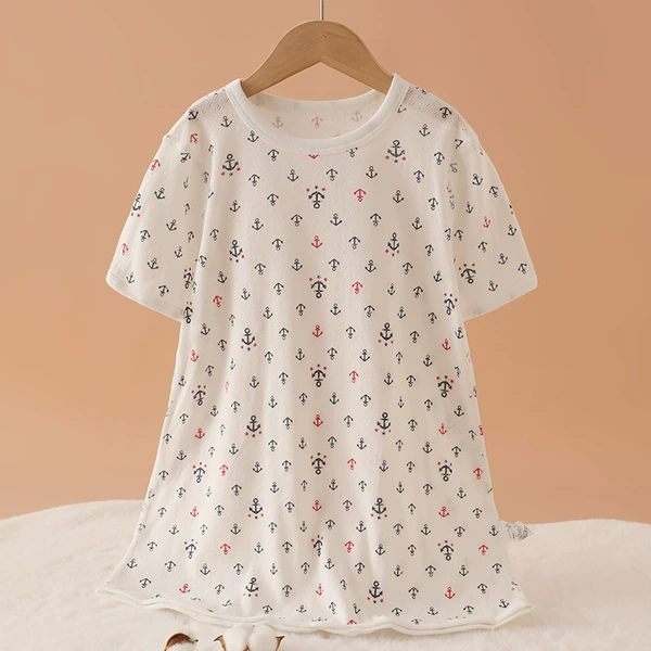 Short-sleeved sleeping bag orchid anchor full of seal