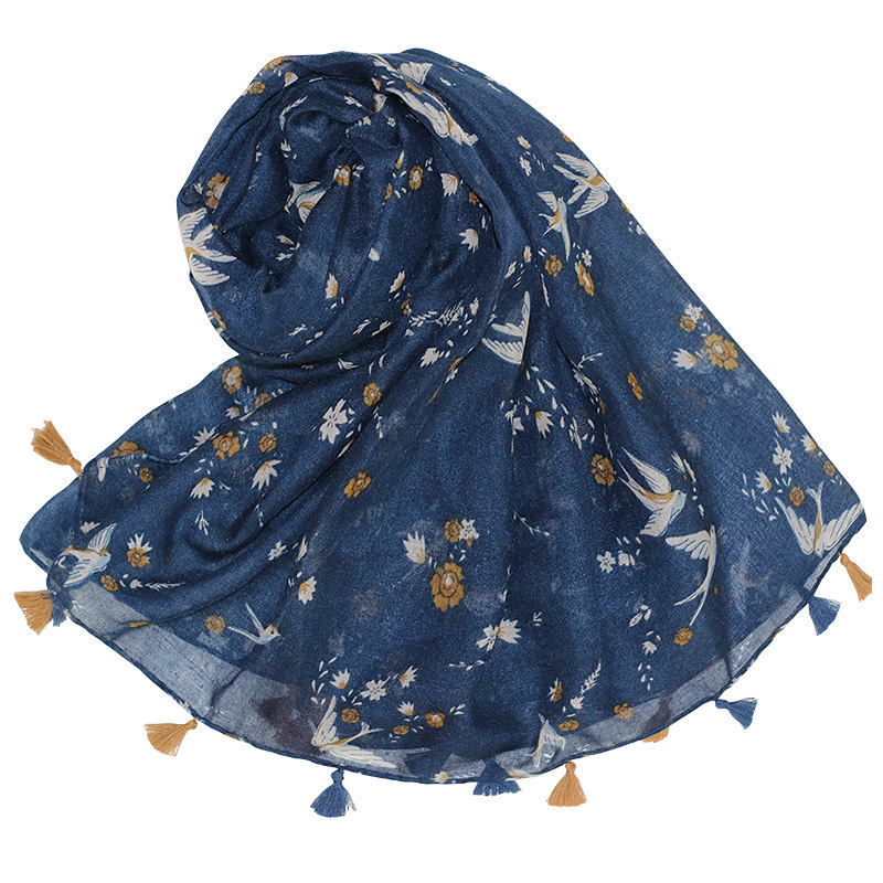 Spring outer shawl fashion tassel scarf women's cotton and linen dual-use Joker cross-border foreign trade beach towel wholesale Spring outer shawl fashion tassel scarf women's cotton and linen dual-use Joker cross-border foreign trade beach towel wholesale
