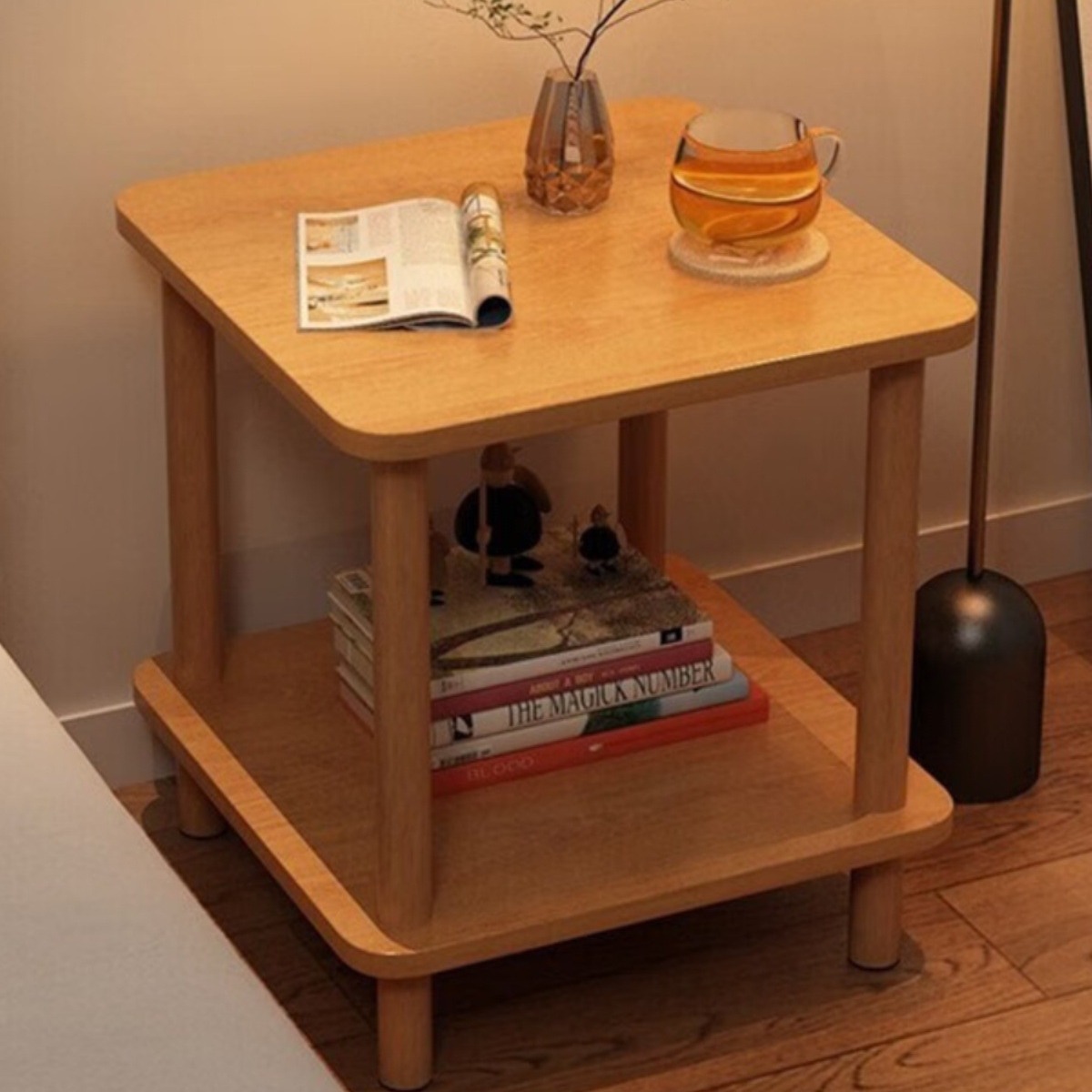 Simple Bedside Table Storage Rack 2024 New Simple Modern Home Bedroom Small Bedside Storage Coffee Table Table Table
