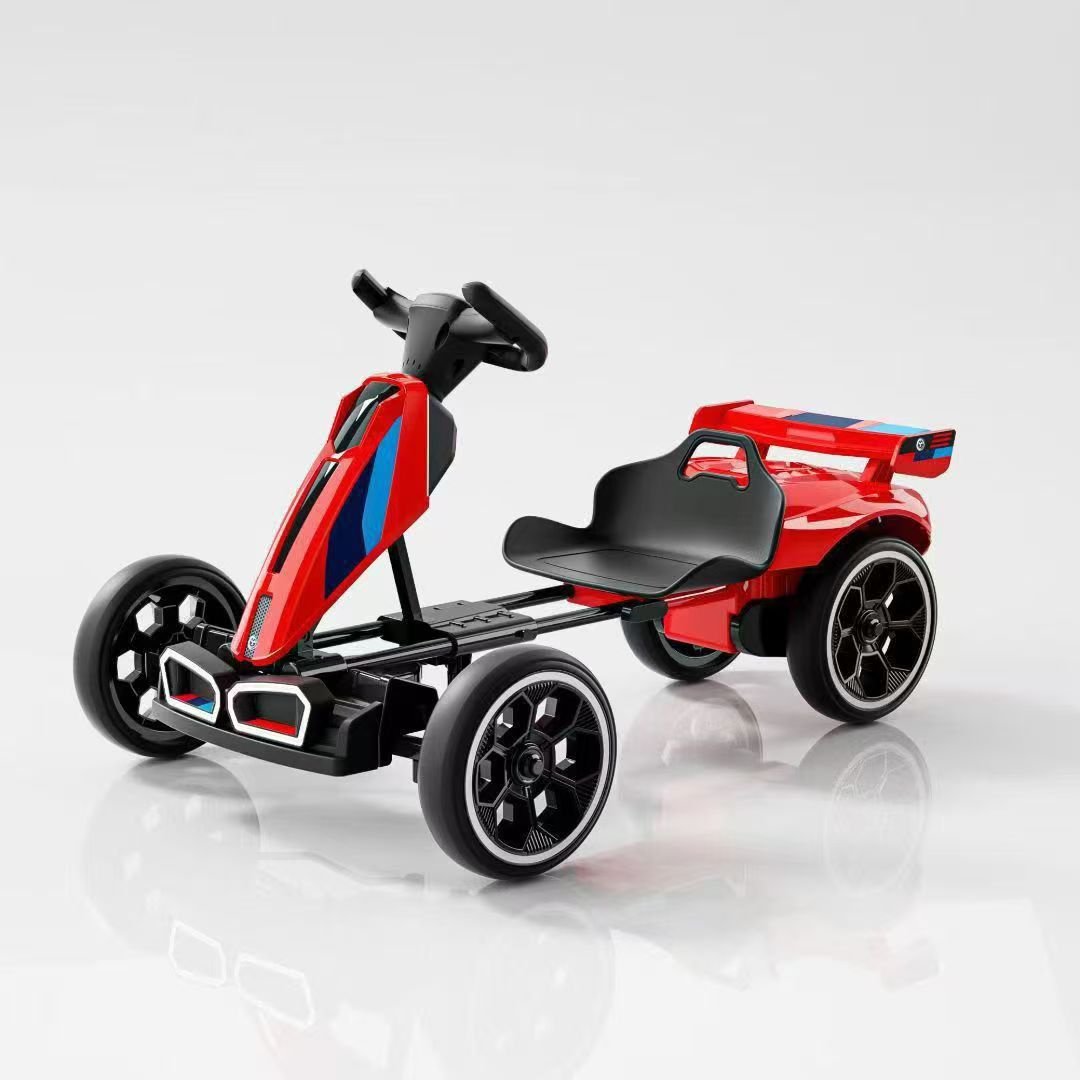 Carro eléctrico para niños, kart de cuatro ruedas, control remoto, coche de juguete para bebés de 3 - 8 años, se puede plegar y cargar fácilmente.