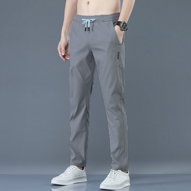 Classic Simple Solid Color Versatile Casual Business Trousers Men's Summer Thin Breathable Fashionable Comfortable Casual Trousers