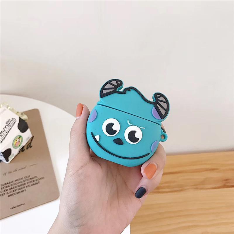Airpods caso protector oso Apple Bluetooth auricular inalámbrico de dibujos animados lindo caja de silicona Shell aplicable
