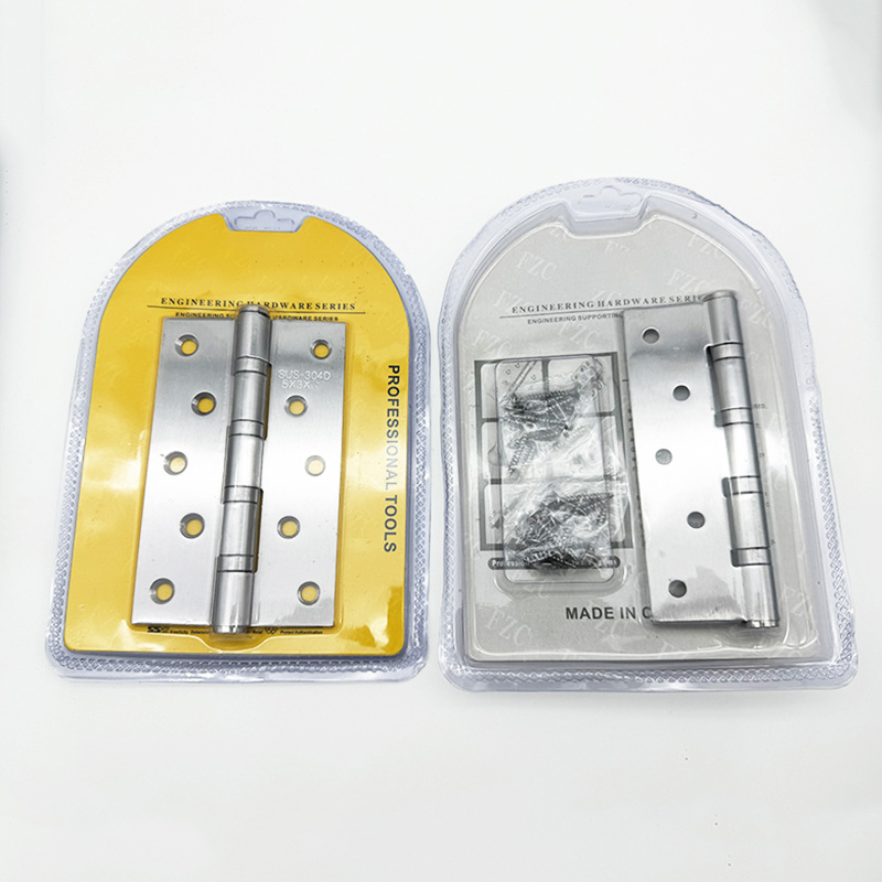 4 pulgadas de acero inoxidable cojinete bisagra plana 304 engrosada habitación 4*3 puerta bisagra pesada puerta de madera hardware mudo bisagra image 9