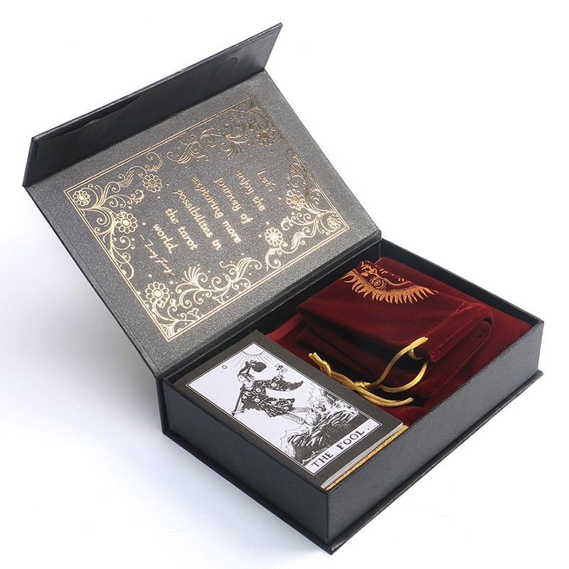 Gold Foil Waite Tarot Oracle Cards Premium Divination Deck_voghion.com