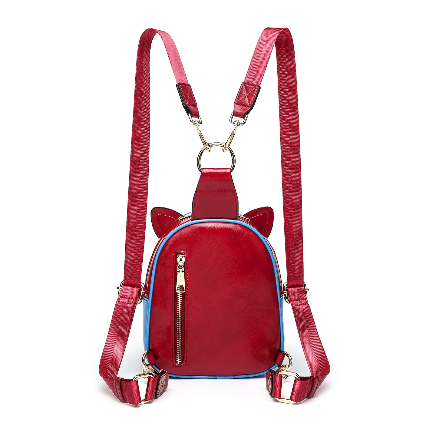 Liebre de moda para mujeres estudiantes mochila de viaje de dibujos animados bolsas de pecho de color multipropósito para niños de moda universal 2883 #