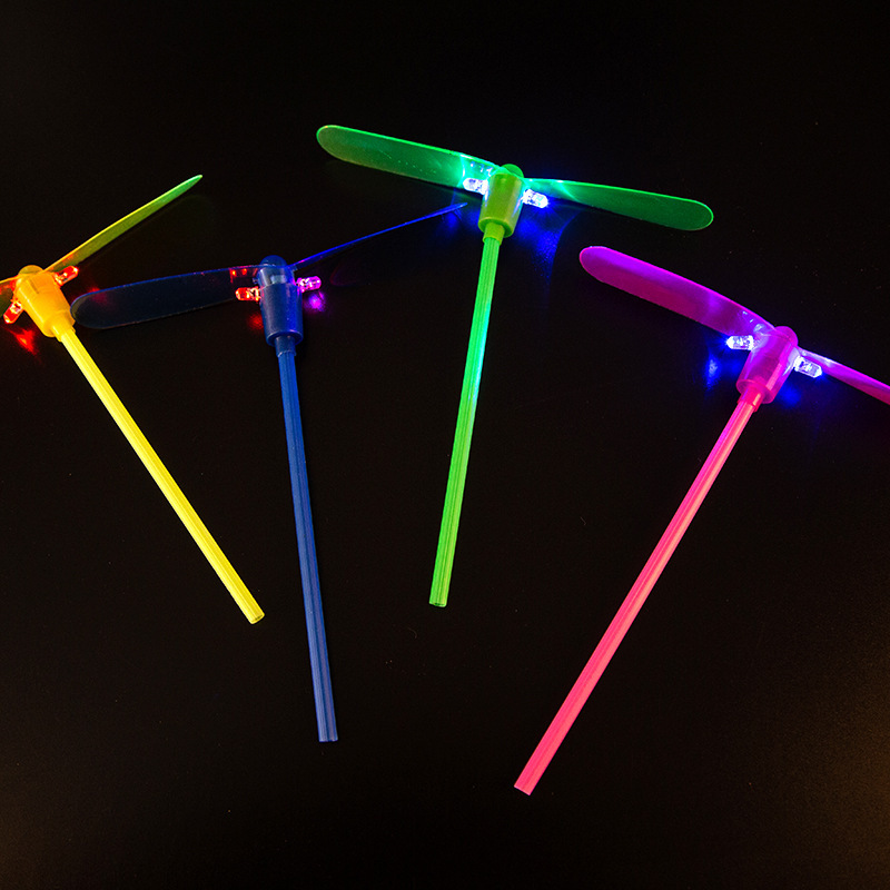 Children's luminous bamboo dragonfly hand push Frisbee Frisbee bamboo dragonfly flying sky fairy bamboo dragonfly catapult flying sky rocket Children's luminous bamboo dragonfly hand push Frisbee Frisbee bamboo dragonfly flying sky fairy bamboo dragonfly catapult flying sky rocket