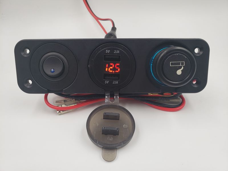 빨간불 + 12V 어셈블리 + 스위치