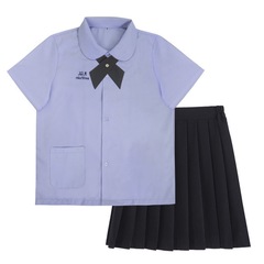 タイの制服のナノタブーの女の子の初恋のタイ式の半袖のシャツjkの制服のスーツのスカートの子供の学院の風の夏