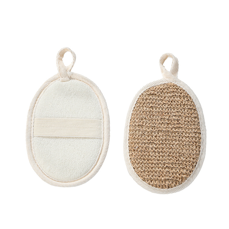 Hogar lufa de cáñamo algodón y lino Toalla de baño de yute Toalla de baño de limpieza Sisal suministros de baño Toalla de lavado de cara