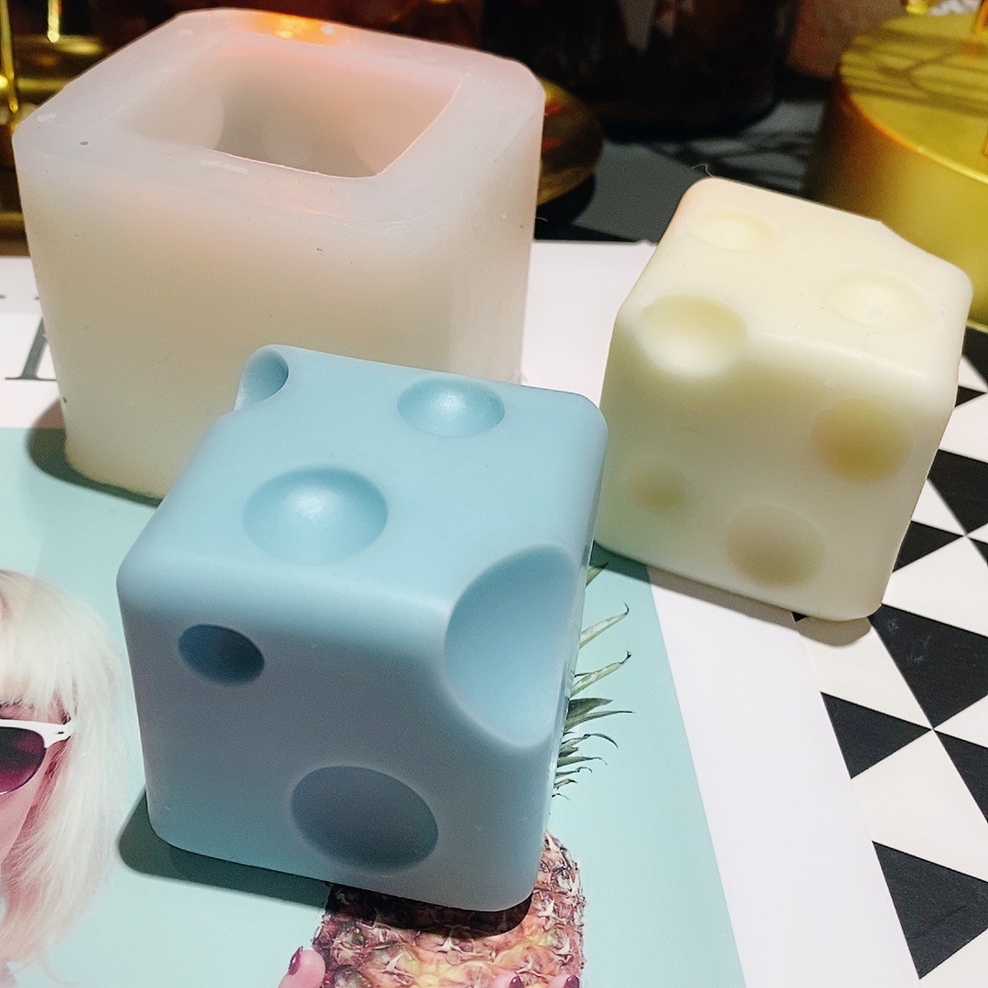 3D forma de queso silicona molde vela aromaterapia yeso hornear decoración adornos image 1