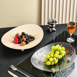 水果盘轻奢客厅家用果盘2025新款高脚零食糖果干果置放盘一件包邮