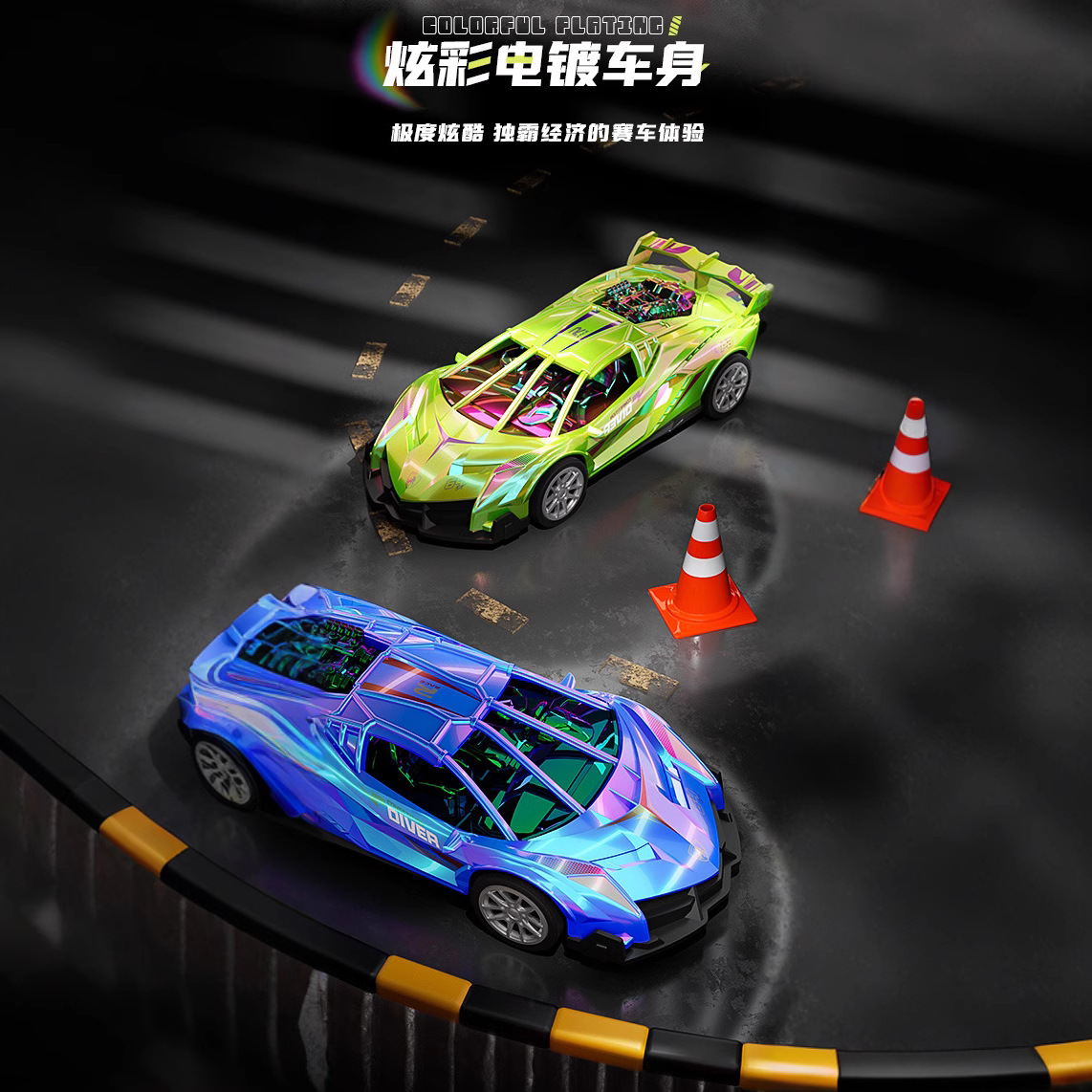 Inercia de juguete coche de carreras para niños 1 - 13 años de edad modelo de simulación de automóviles deslizantes al por mayor