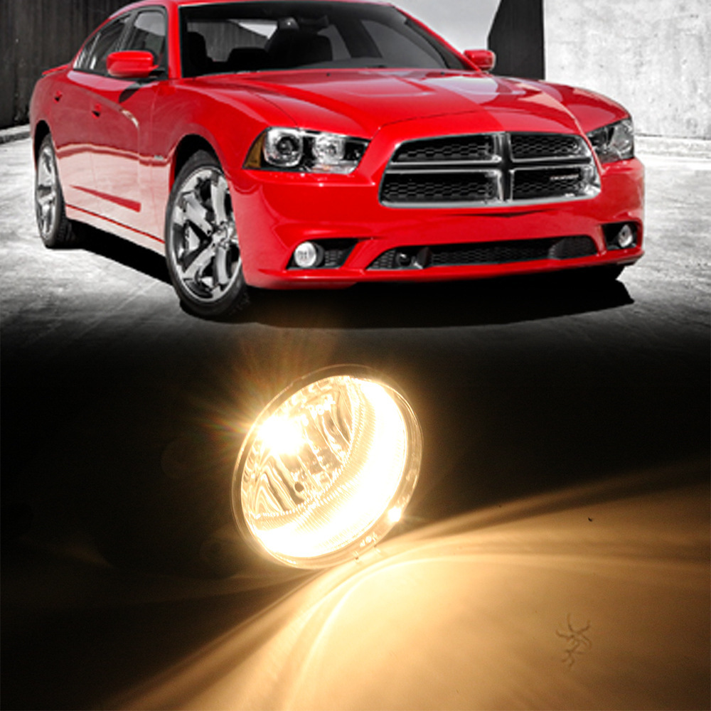 Aplicable a Dodge 12 / 13 / 14 Cargador conjunto de lámpara de niebla delantera halógeno luz de día conjunto de lámpara de barra delantera
