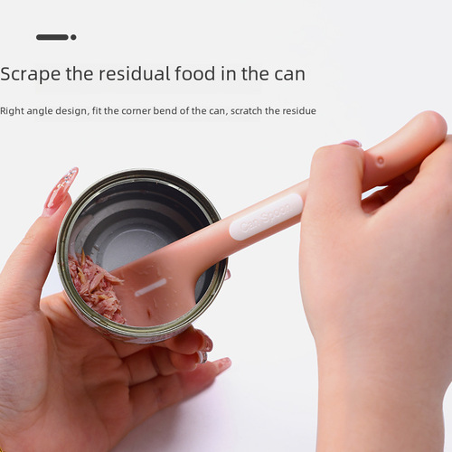 Cat canned spoon dog wet food pet feeding mixing long handle cat spoon can open lid pet canned spoon