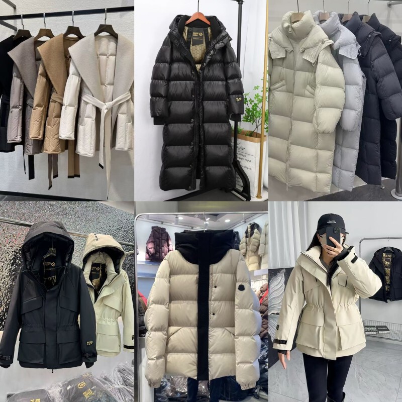 High-End Mid-Length down Jacket for Women, Winter 2026 New Korean Style Fashionable White Duck down Over-The-Knee Thickened Warm Coat