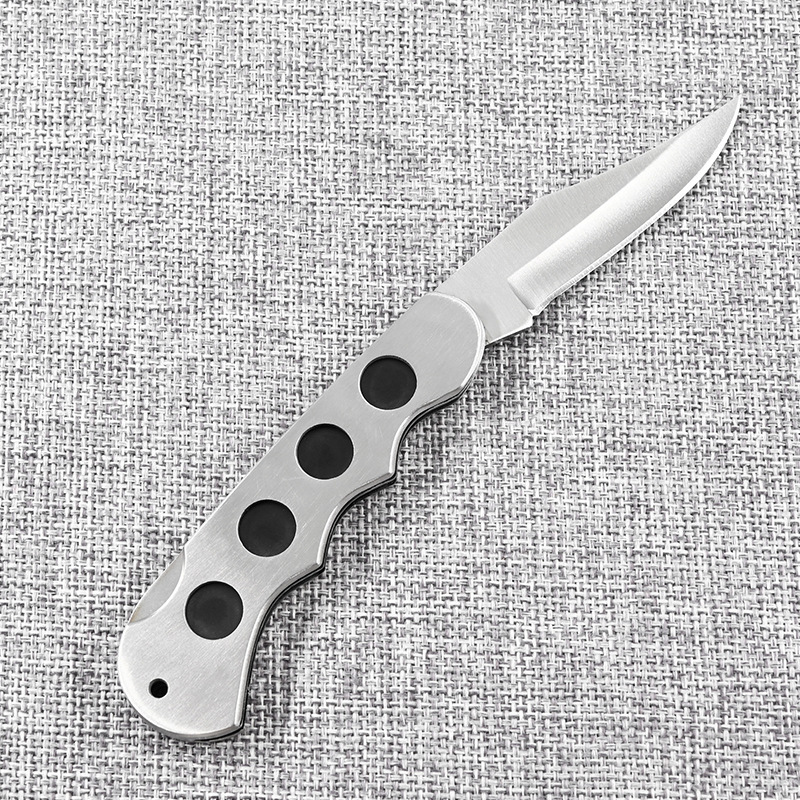 厂家直销带四孔户外折叠刀多功能折刀水果野营刀具野外求生战术刀