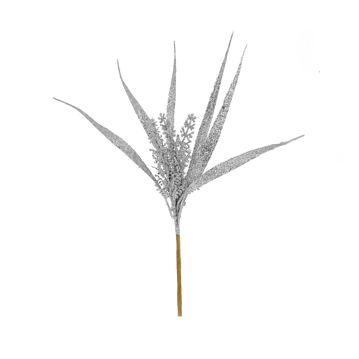 Venta directa de fábrica, decoración navideña transfronteriza con polvo dorado, accesorios de fotografía para árboles de Navidad, decoración con cortes de polvo dorado, helecho artificial