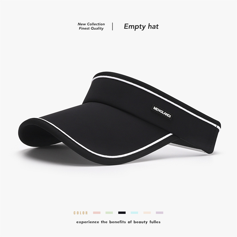 Verano al aire libre de equitación de las mujeres tapa vacía sombrero para el sol moda protección UV primavera y verano simple sombrero para el sol de seda de hielo