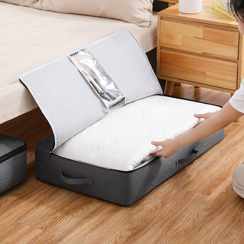 Ropa bolsa de almacenamiento edredón equipaje del hogar bolsa de transporte al por mayor nueva catiónica cama inferior bolsa de almacenamiento visual