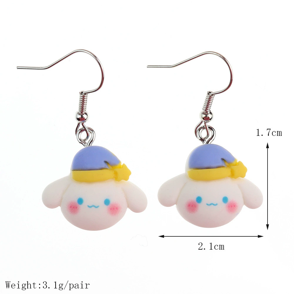 Cartoon cute headband, creative earrings, Japanese and Korean