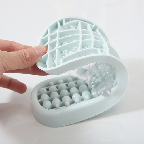 Bathroom bathing slippers non-slip summer household clogs quick-drying massage hollow indoor household loophole sandals
