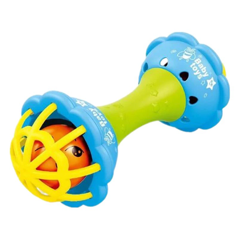 Детская ручная погремушка с мячом для фитнеса Мягкая резиновая ручная погремушка с рыбьей нитью Гель для зубов для младенцев От 0 до 1 года Развивающие игрушки Прямые продажи
