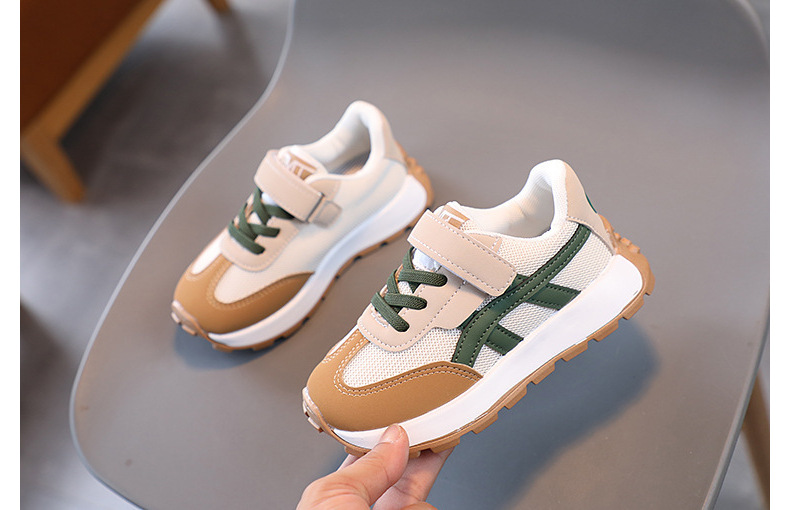 Forrest Gump-sko til børn 2023 Forårs- og efterårssæson Nye pigesko Lille mand talje Mesh-stof Drengefar_voghion.com