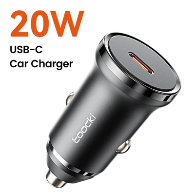 Toocki Linggla Ring Car Charging: Mobil şarj cihazları - toocki-fast-charging-20w-car-charger-single-c-black-english-bag-slow-selling-model