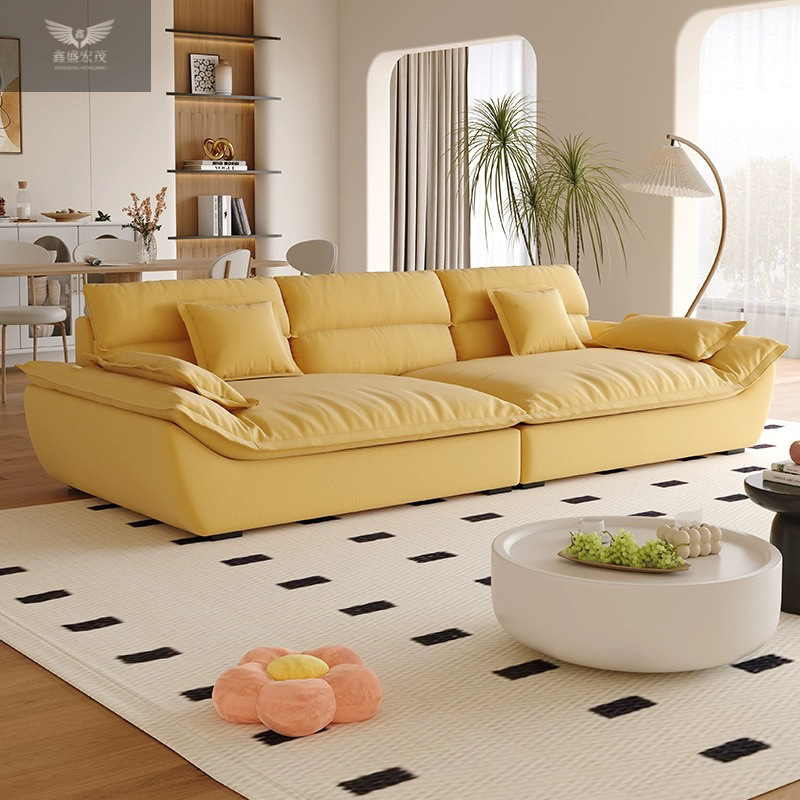 Moderno simple anti-garra de gato nube seda estilo de sala de estar tamaño de casa