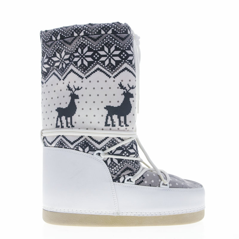 Botas espaciales de invierno transfronterizas de Amazonas, botas lunares, botas de nieve de alto cilindro, zapatas de nieve personalizadas antideslizantes