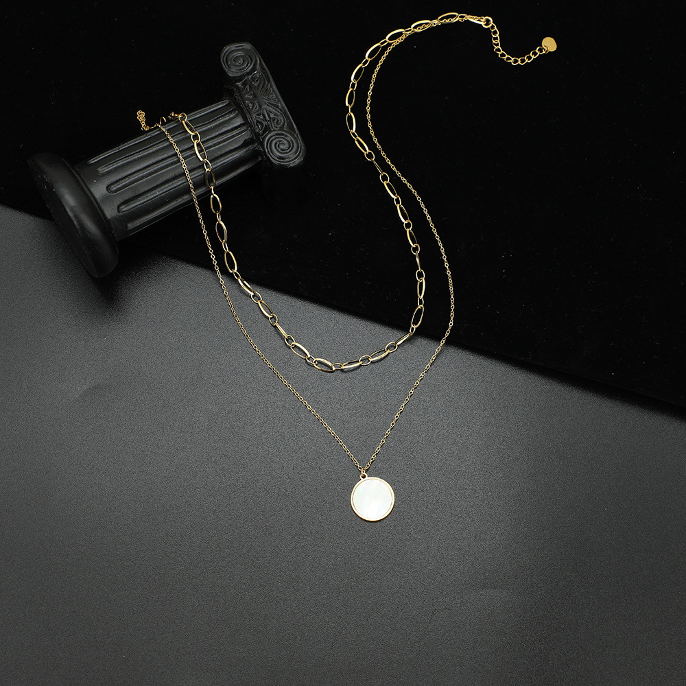 Géométrique Style Simple Acier Inoxydable Acier Au Titane Pendentif De Gros display picture 5