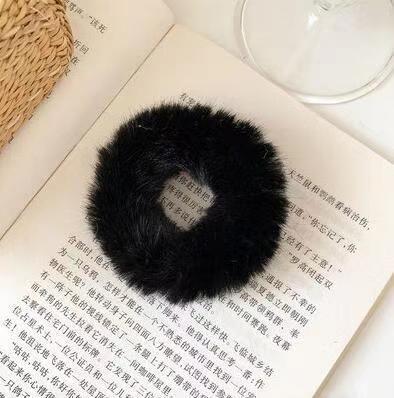 イミテーションラビットファードーナツヘアバンドミンクヘアロープ毛皮の帽子多用途ぬいぐるみヘアロープ日本と韓国のファッションヘッドアクセサリー|undefined