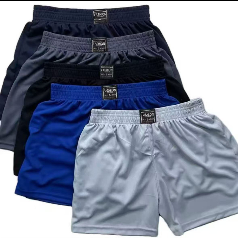 Men's Shorts, Men's Quick-Drying Pants, Summer Thin, Loose, Breathable Running Basketball Sports Pants, Three-Quarter Length Boxer Pajamas
