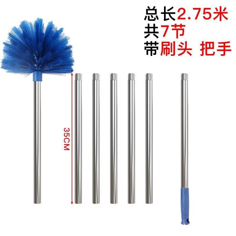 La limpieza de techo de la araña doméstica, la limpieza de techo de la araña doméstica, la eliminación de polvo de alto nivel